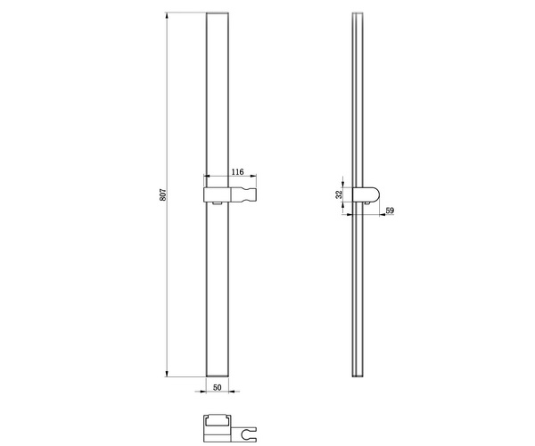 стойка для душа WONZON & WOGHAND